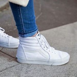 VANS CANVAS SK8-HI WHITE